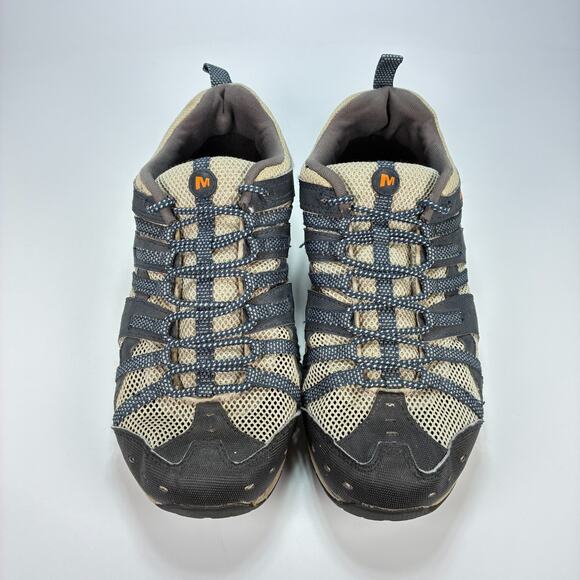 Merrell Mykos Dark Blue Tan Trail Outdoor Hiking Lightweight Shoes Men’s Size 11 - Picture 3 of 10